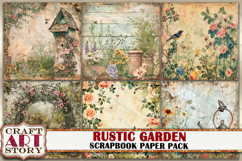 vintage-rustic-garden-journal-scrapbook-paper-pack-8x8