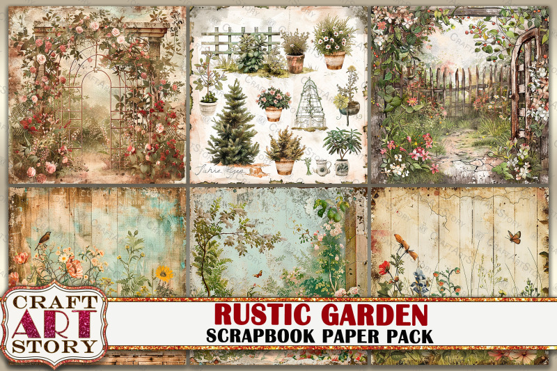 vintage-rustic-garden-journal-scrapbook-paper-pack-8x8