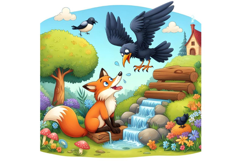 aesop-s-fable-the-fox-and-the-crow