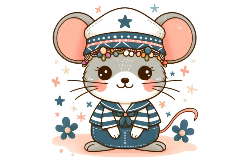 cute-cartoon-mouse-in-sailor-costume