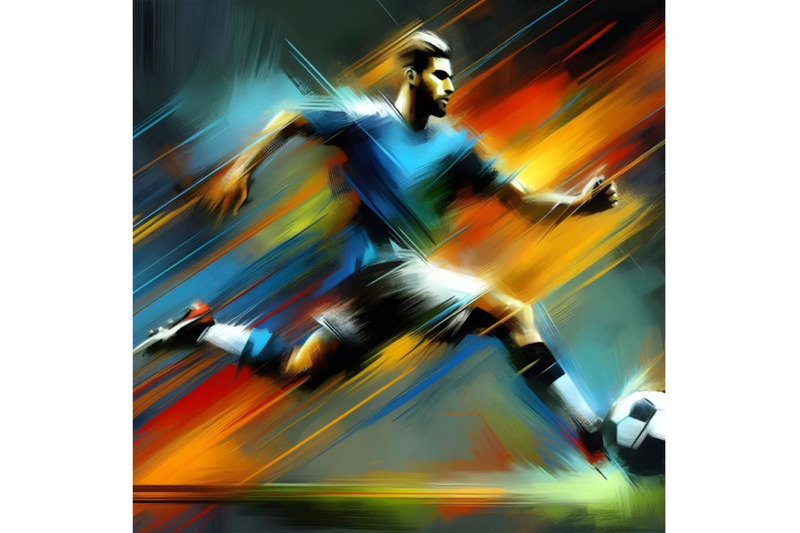 soccer-player-abstract-concept