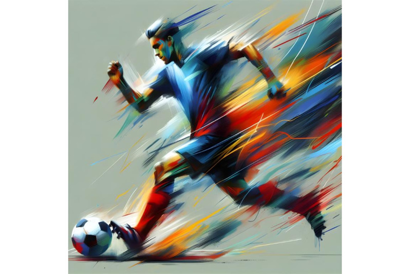 soccer-player-abstract-concept