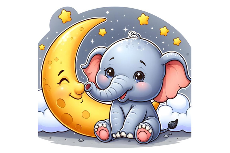 little-happy-elephant-sits-on-the-moon