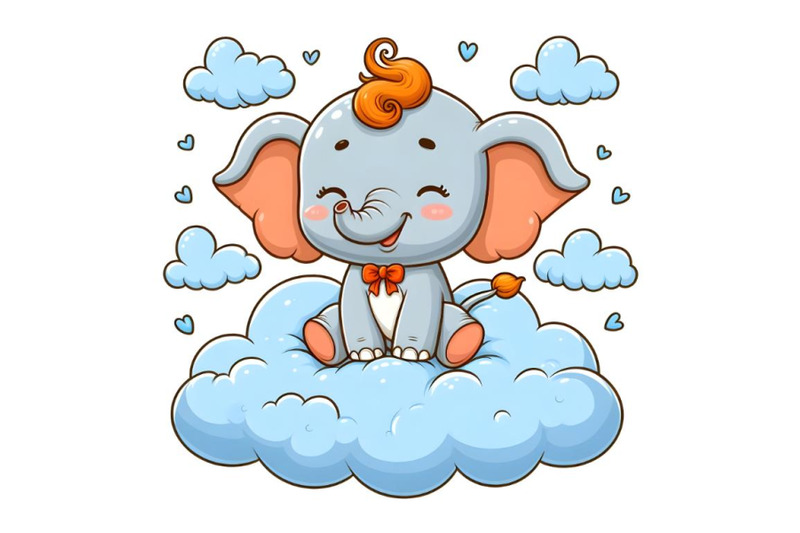 little-happy-elephant-on-the-cloud