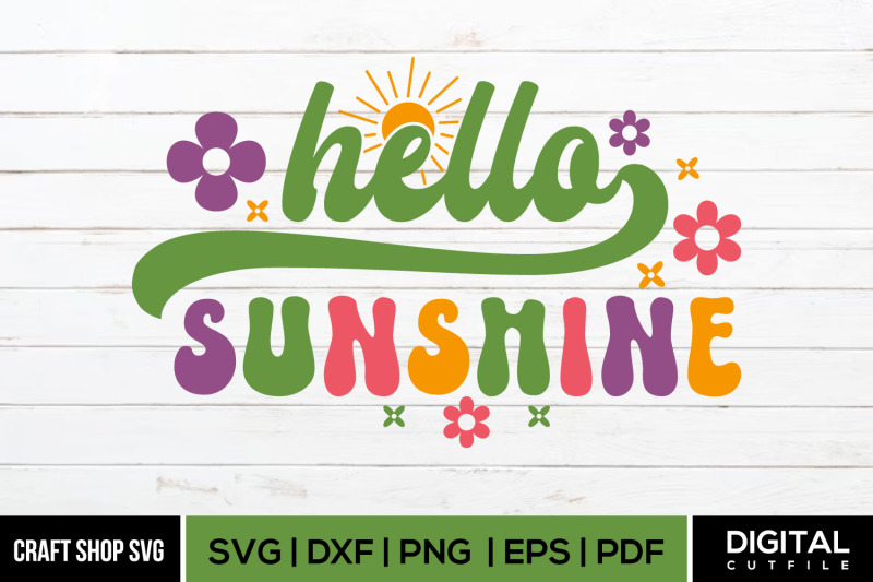 hello-sunshine-svg-spring-typography-quote-design