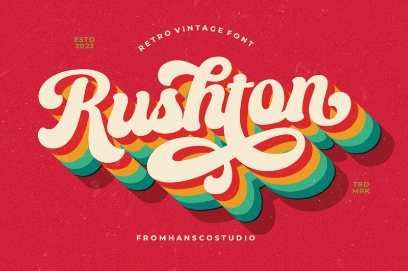 rushton-lettering-font
