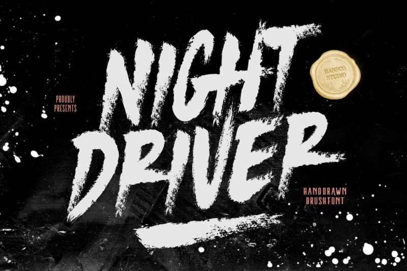night-driver-brush-font