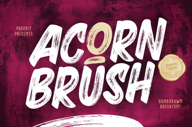 acorn-brush-font