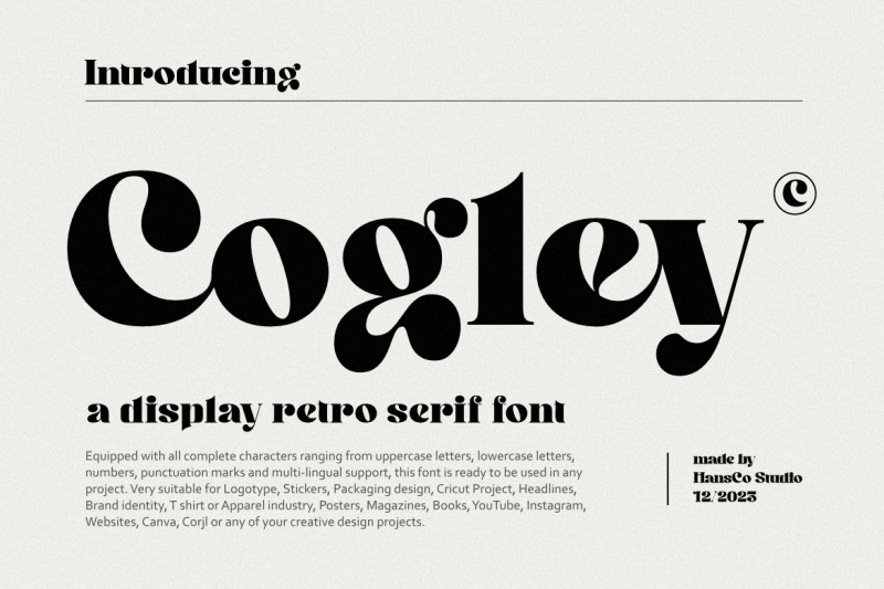 cogley-aesthetic-font