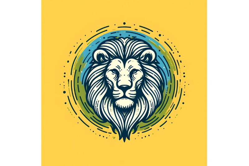 line-art-brush-stroke-lion