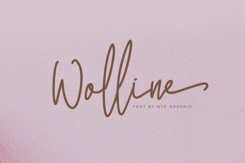 wolline-minimalist-script-font