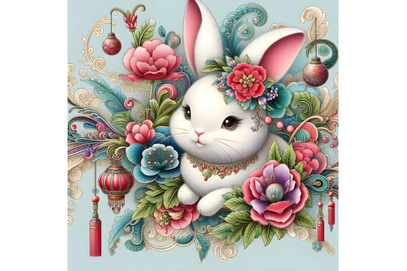 beautiful-chinese-bunny-artwork