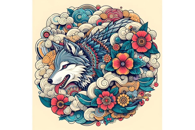 beautiful-chinese-wolf-artwork