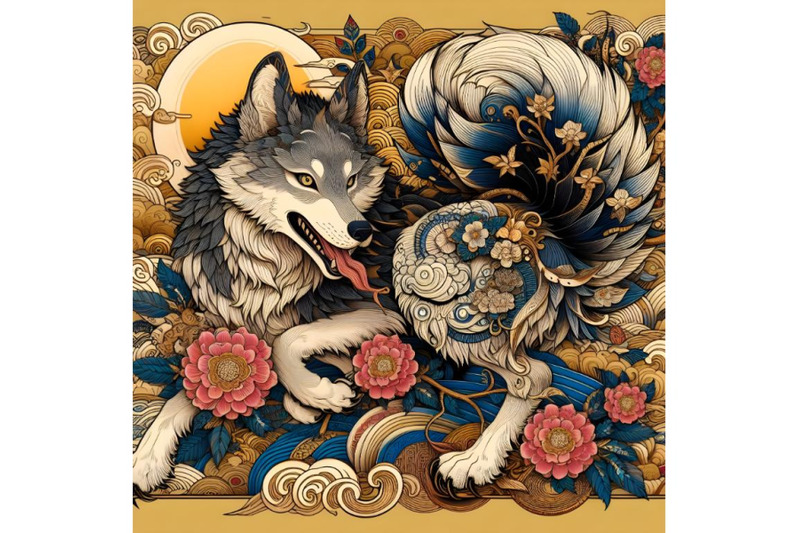 beautiful-chinese-wolf-artwork