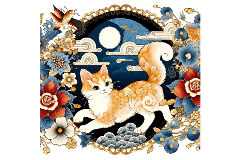 beautiful-japanese-cat-artwork