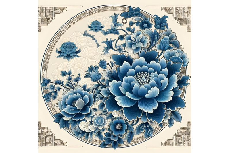 beautiful-chinese-blue-flower-artwork