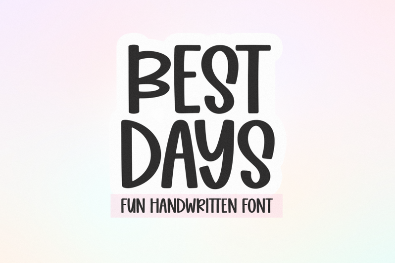 best-days-fun-handwritten-font