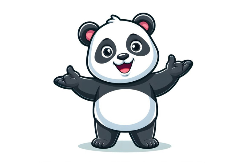 panda-in-welcoming-gesture