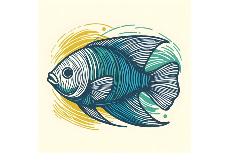 line-art-brush-stroke-fish