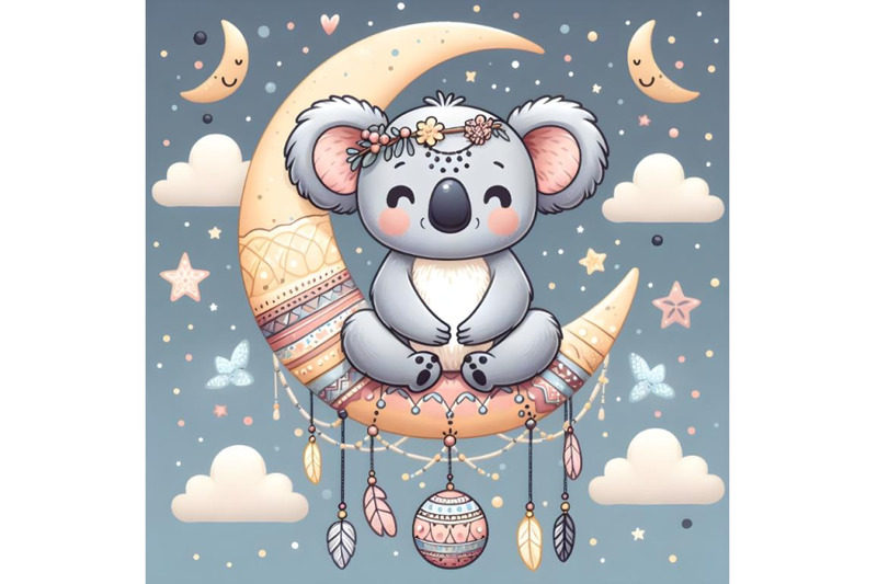 cute-koala-on-the-moon