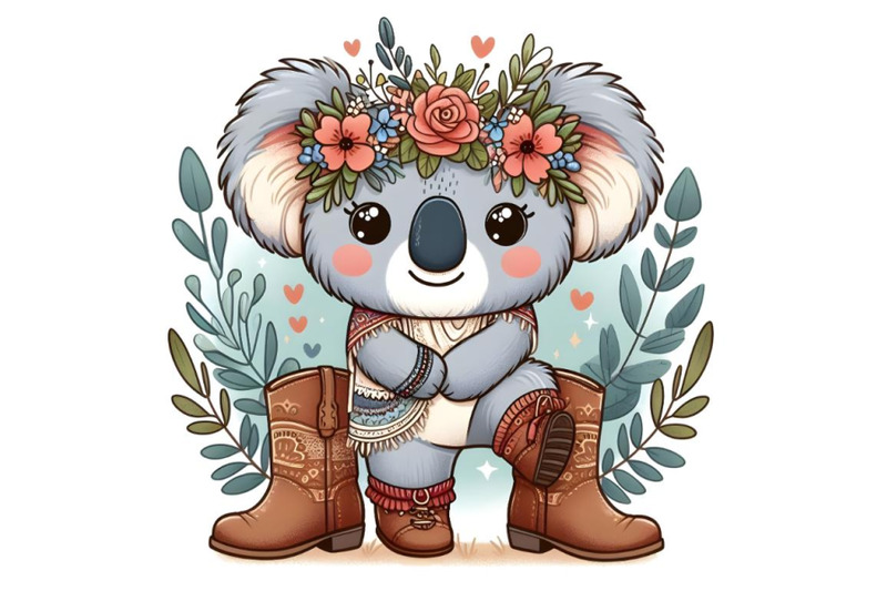 cute-koala-bear-in-boots