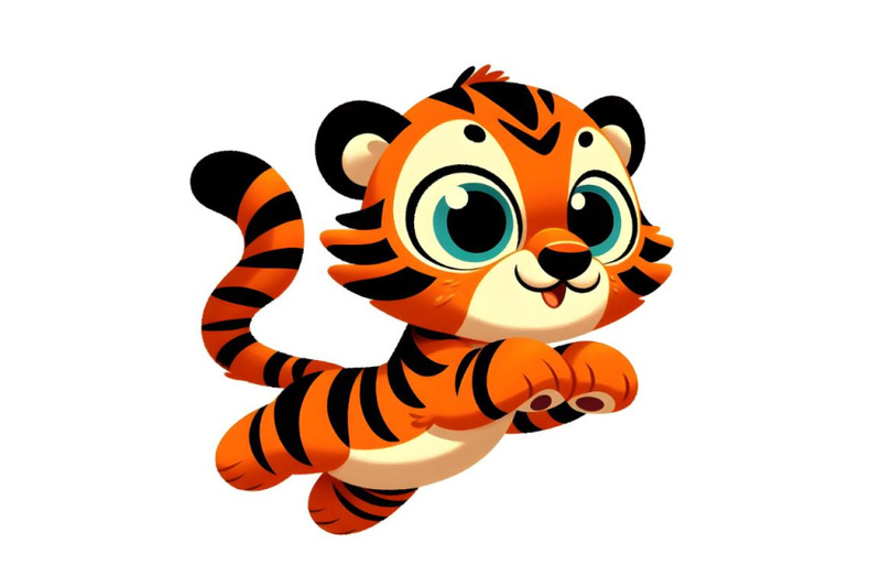 cute-baby-tiger-is-jumping