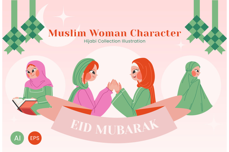 muslim-woman-character-illustration