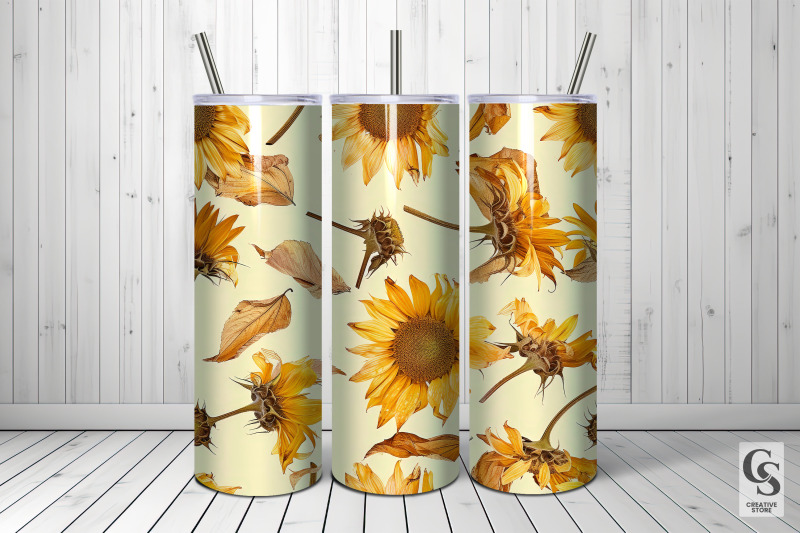 dry-pressed-sunflowers-seamless-patterns