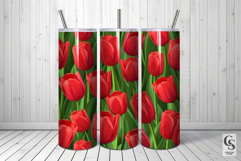 red-tulip-flowers-garden-seamless-patterns
