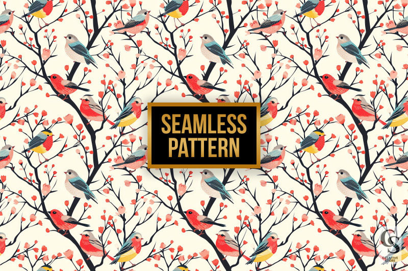 spring-chirping-birds-seamless-patterns
