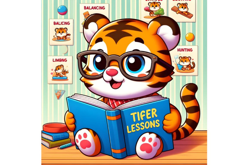 baby-tiger-reading-a-book