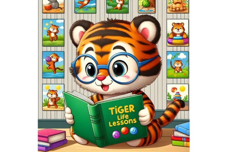 baby-tiger-reading-a-book