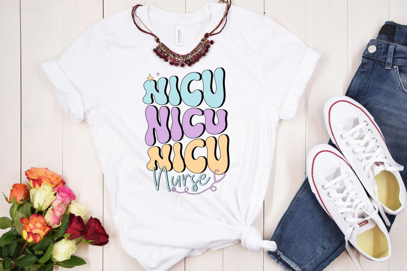 retro-nicu-nurse-sublimation