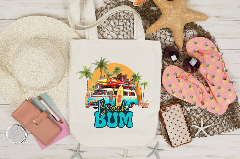 beach-bum-summer-sublimation-design