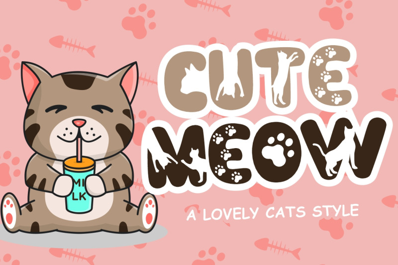 cute-meow-decorative-font