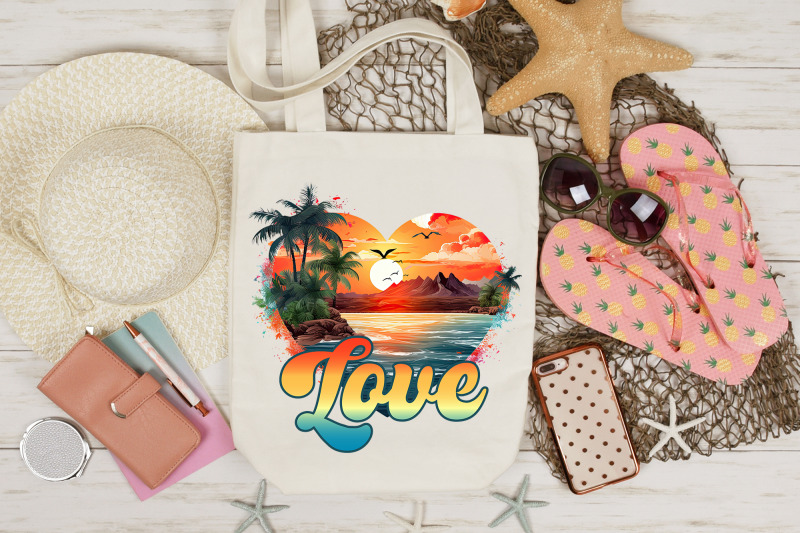 summer-and-beach-sublimation-love