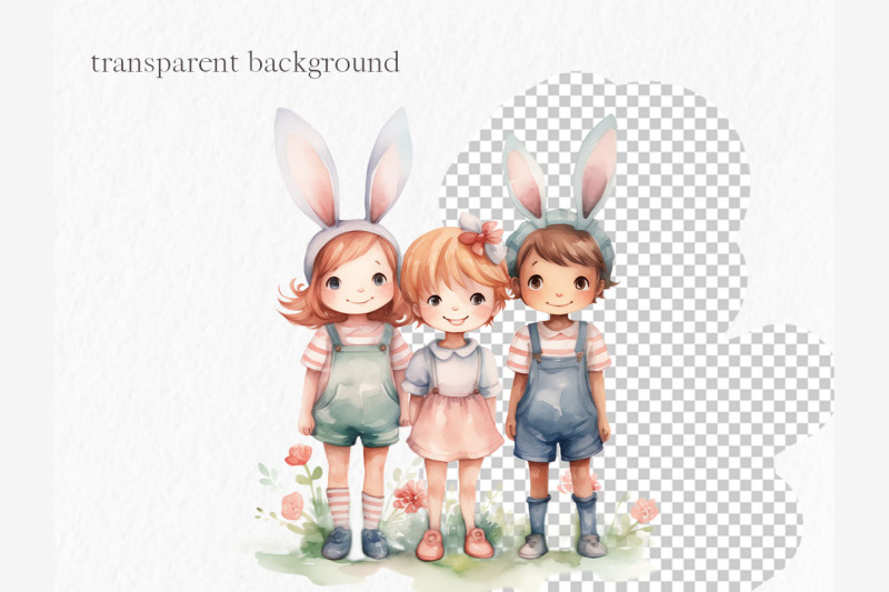 toddler-easter-easter-png-kids-watercolor-clipart