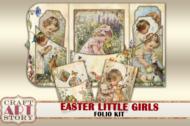 easter-little-girls-folio-kit-spring-card-and-cards-set