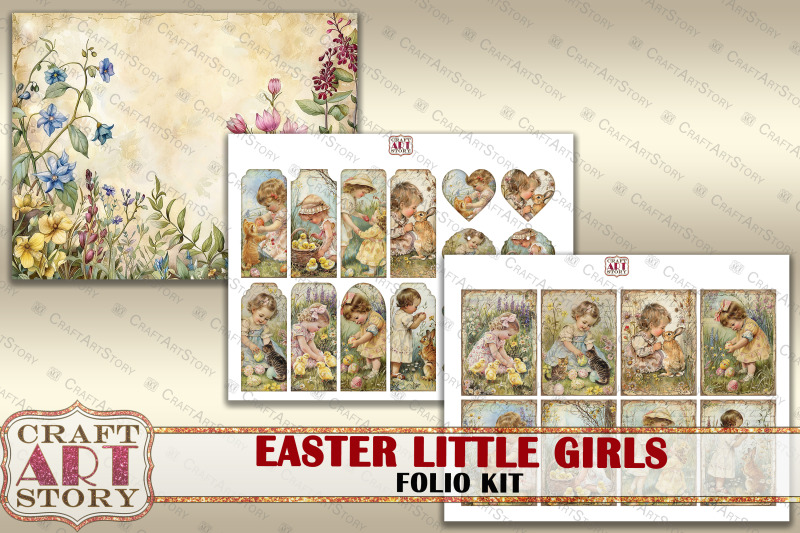 easter-little-girls-folio-kit-spring-card-and-cards-set