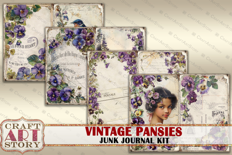 pansies-junk-journal-kit-scrapbook-printables-digital-papers