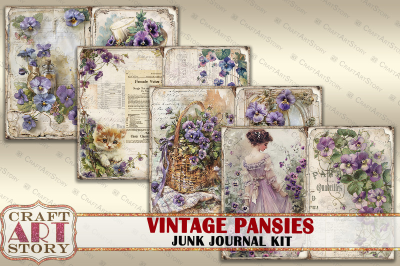 pansies-junk-journal-kit-scrapbook-printables-digital-papers