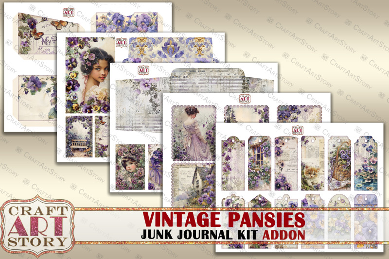 pansies-junk-journal-kit-addon-scrapbook-printables-papers