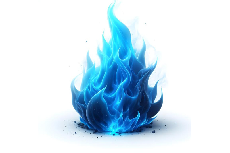 burning-fire-isolated-on-white