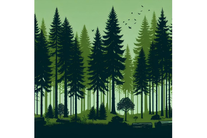 forest-green-trees-silhouette