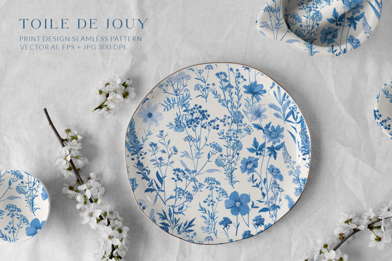 toile-de-jouy-vintage-floral-pattern