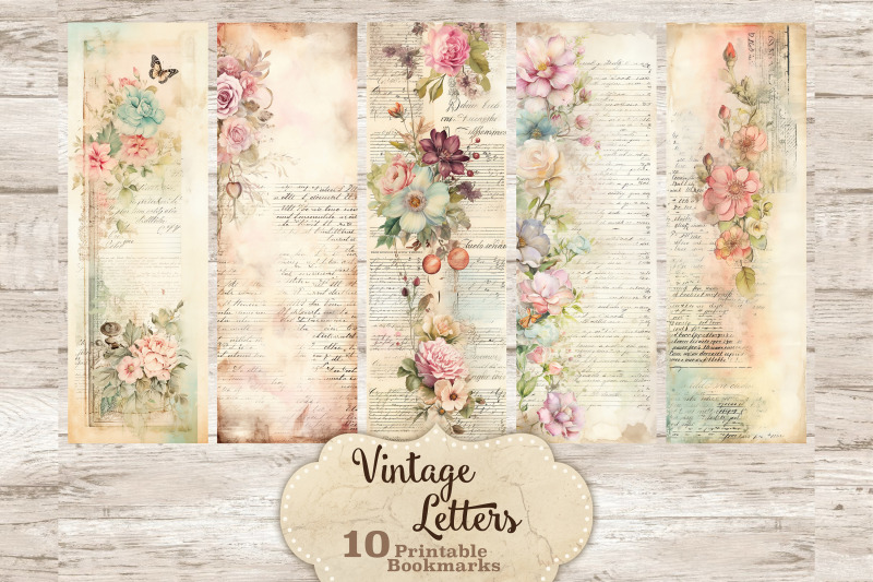 vintage-letters-bookmarks-print-and-cut-set