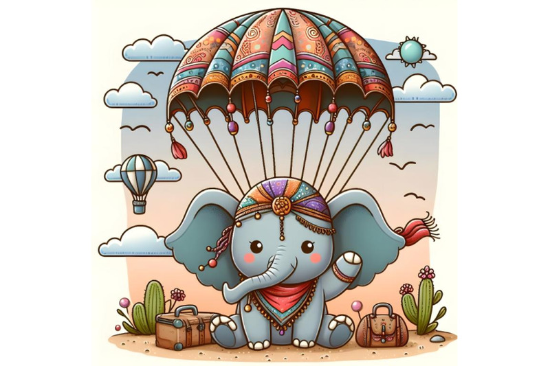 cartoon-elephant-with-parachute