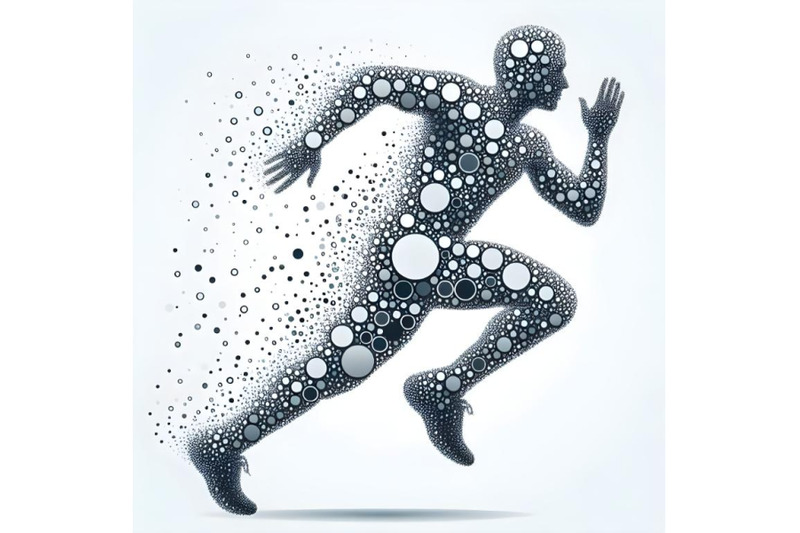 running-man-from-circles