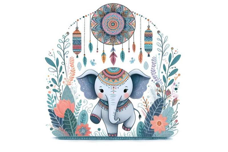 cartoon-elephant-painting