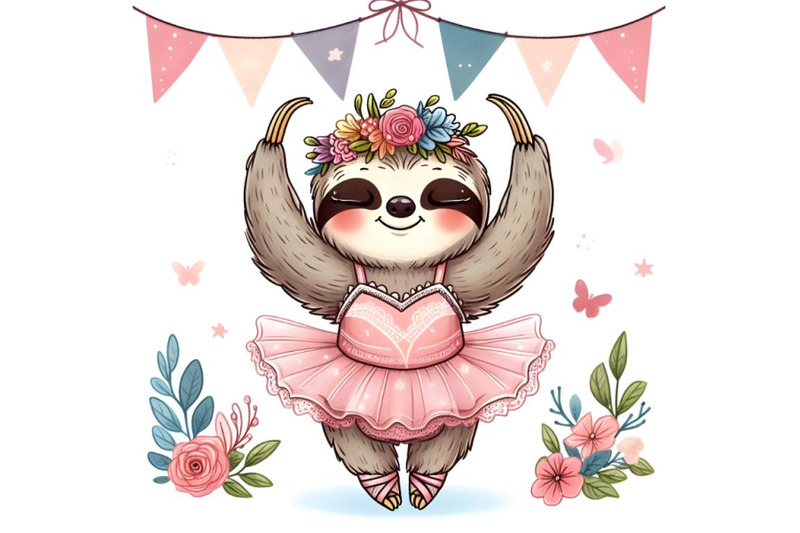 dress-up-sloth-in-ballet-suit